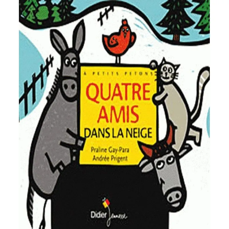 Quatre Amis Dans La Neige