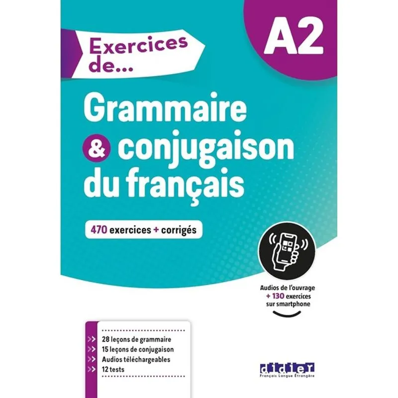 EXERCICES DE… GRAMMAIRE ET CONJUGAISON A2 - LIVRE + DIDIERFLE.APP