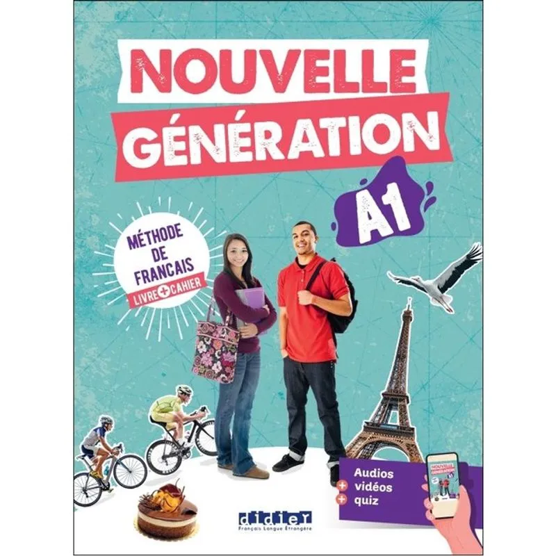 NOUVELLE GÉNÉRATION A1 - LIVRE + CAHIER + DIDIERFLE.APP