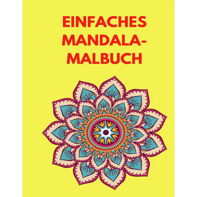 Einfaches Mandala-Malbuch