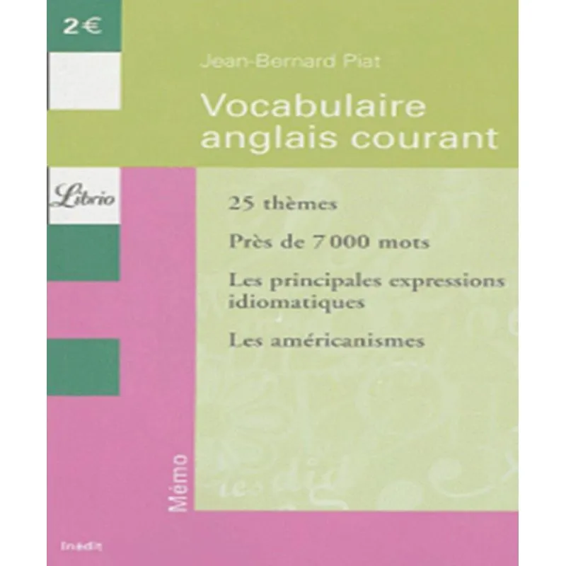 Vocabulaire Anglais Courant