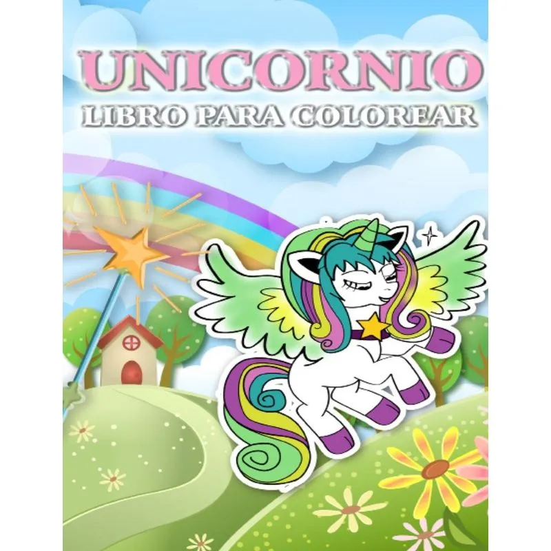 Libro de colorear de unicornio