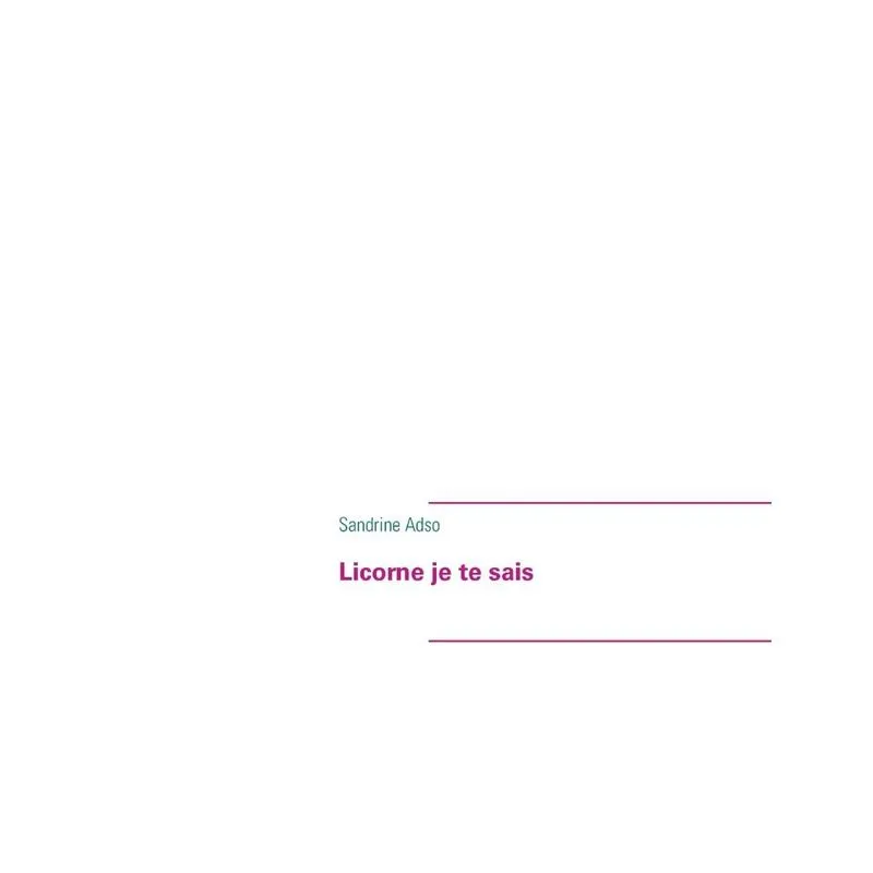 Licorne je te sais