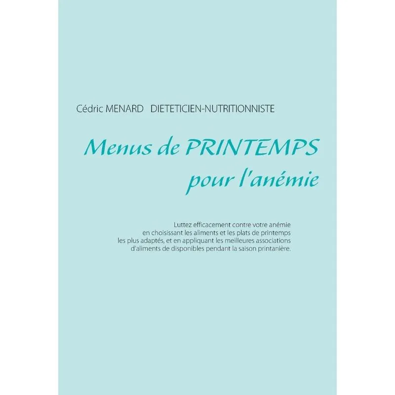 Menus de printemps pour lanémie
