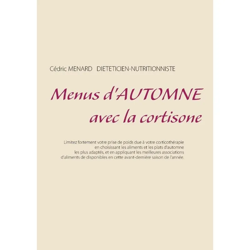 Menus dautomne avec la cortisone