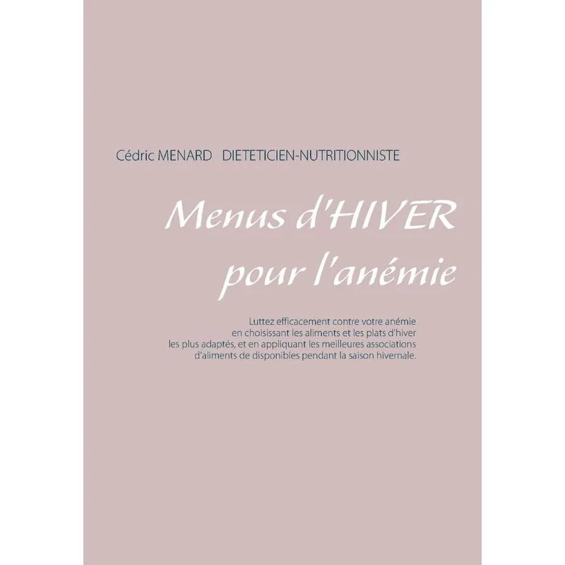 Menus dhiver pour lanémie