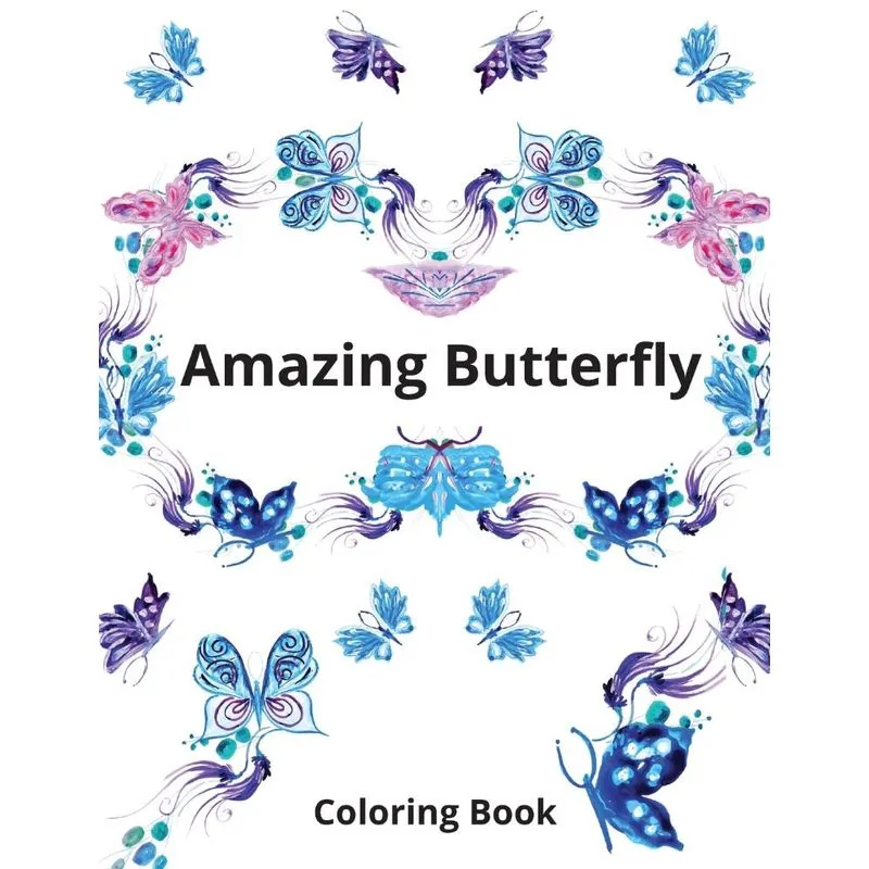 Amazing Butterfly Coloring Book