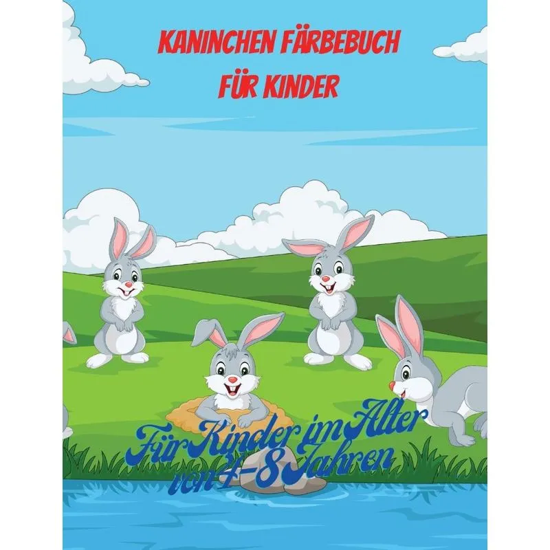 Kaninchen Malbuch für Kinder