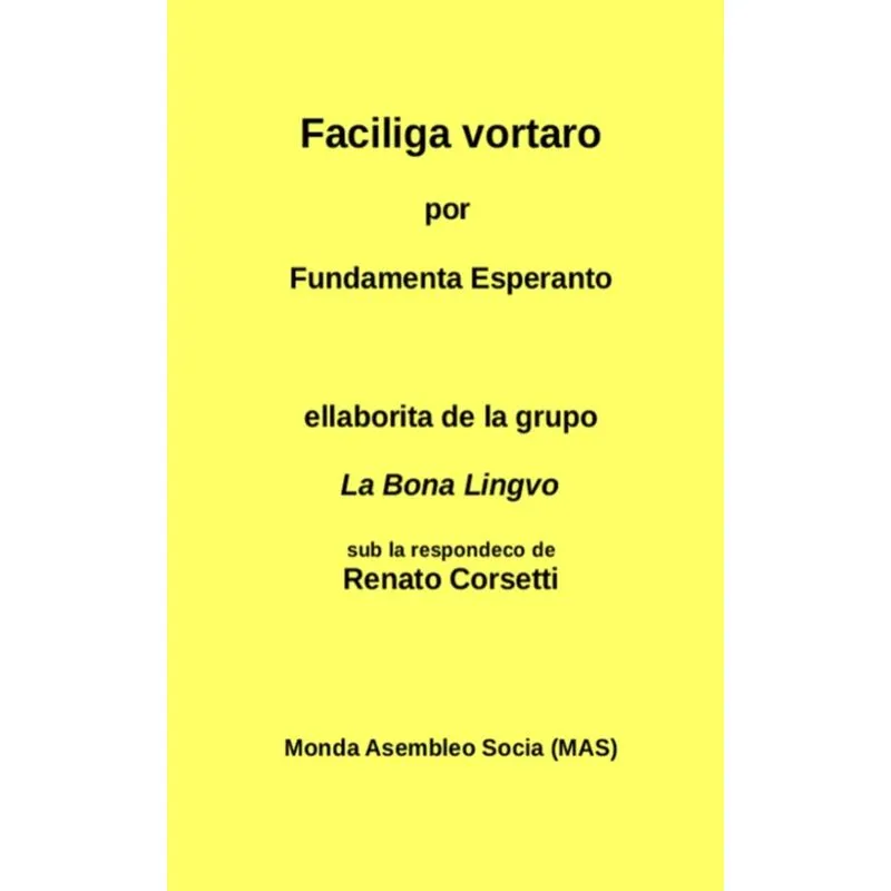 Faciliga vortaro