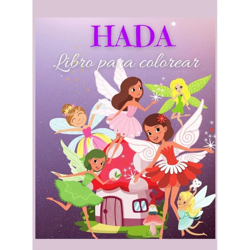 Hada Libro para colorear