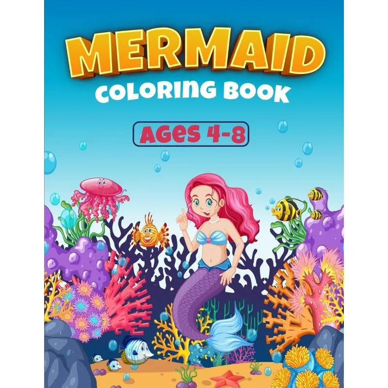 Mermaid Coloring Book For Kids