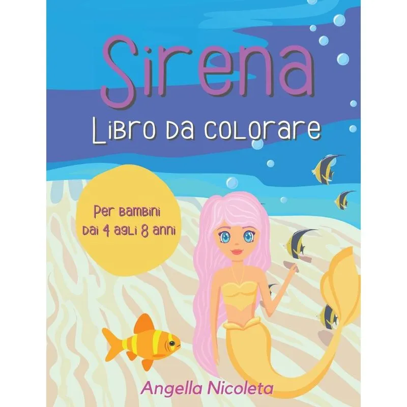 Sirena Libro da colorare