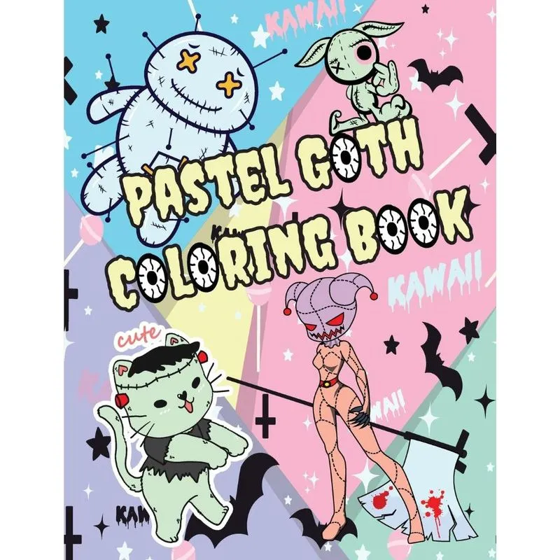 Pastel goth coloring book
