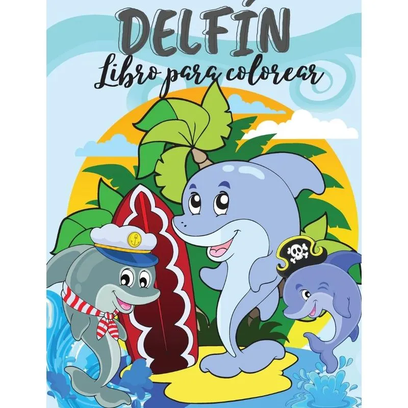 Delfin Libro para colorear