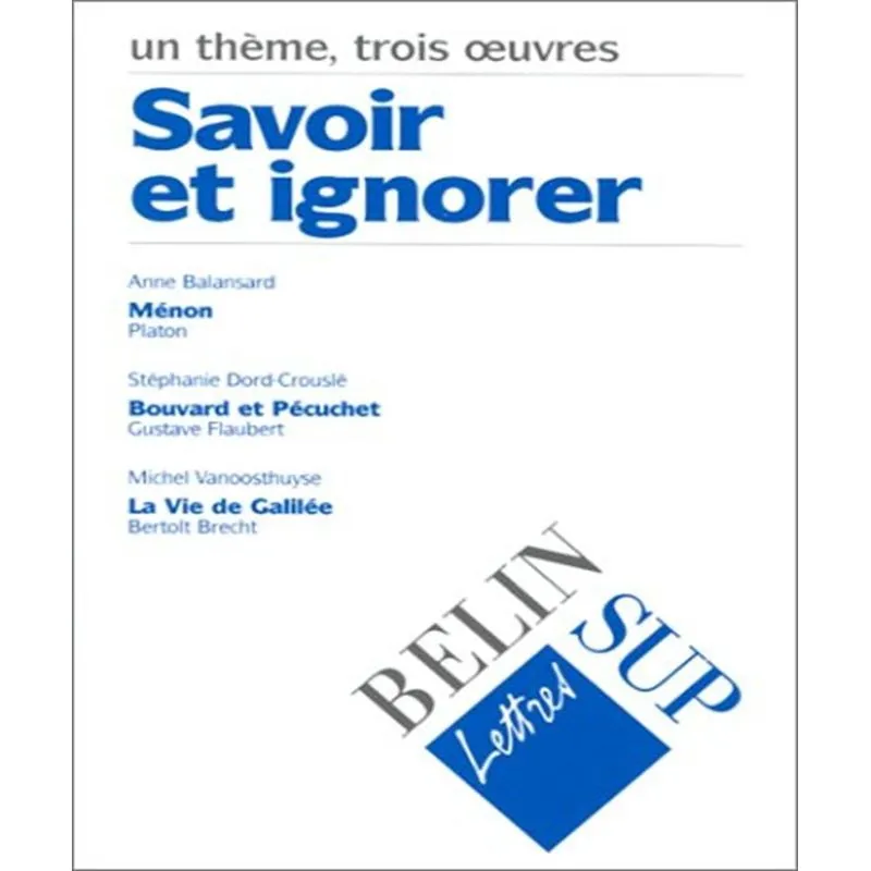 Savoir Et Ignorer