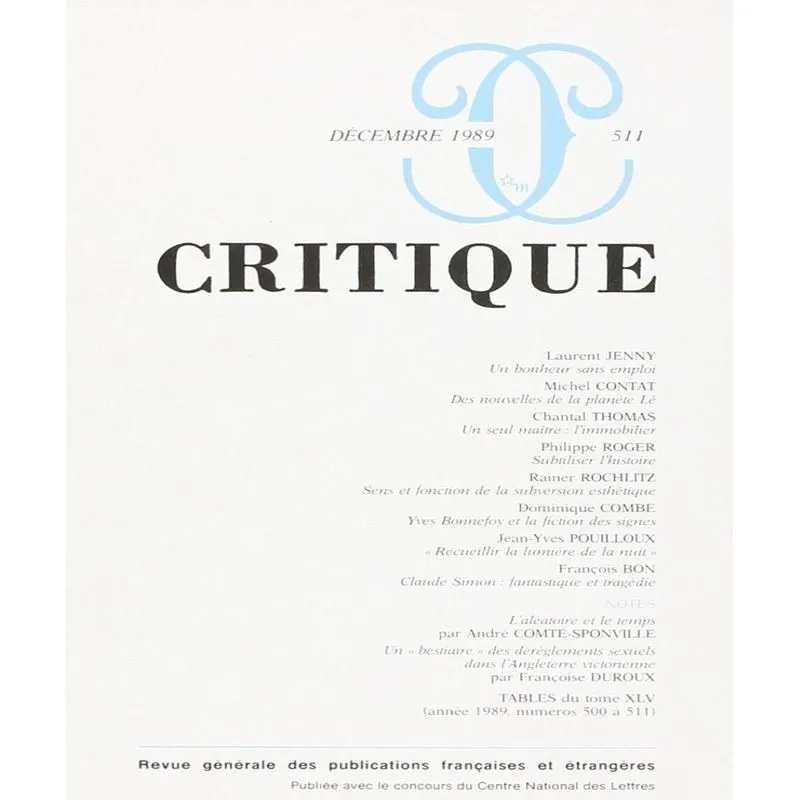 Critique 511