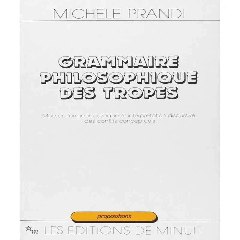 Grammaire Philosophique Des Tropes