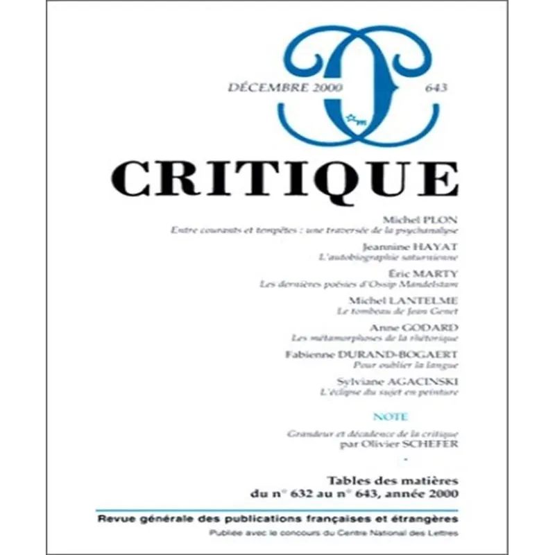 Critique 643