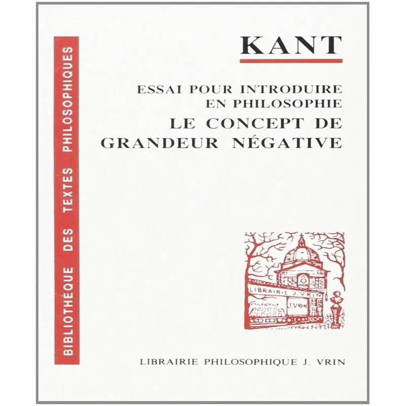 Le Concept De Grandeur Négative