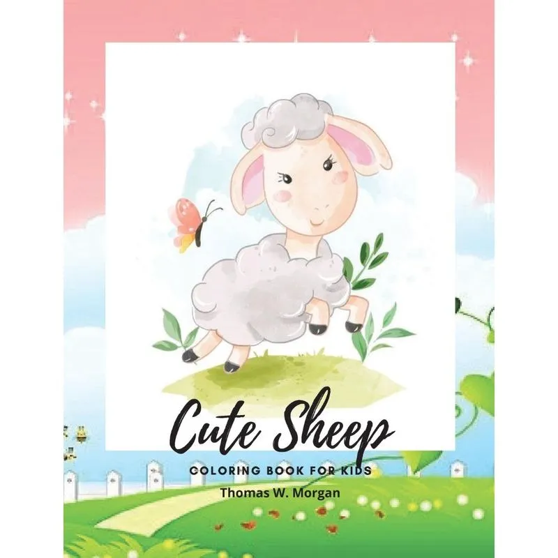 Cute Sheep Coloring Book for Kids