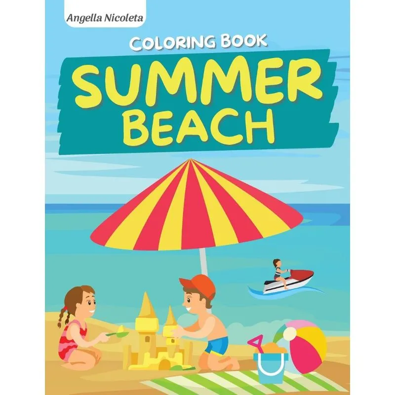Summer Beach Coloring Book