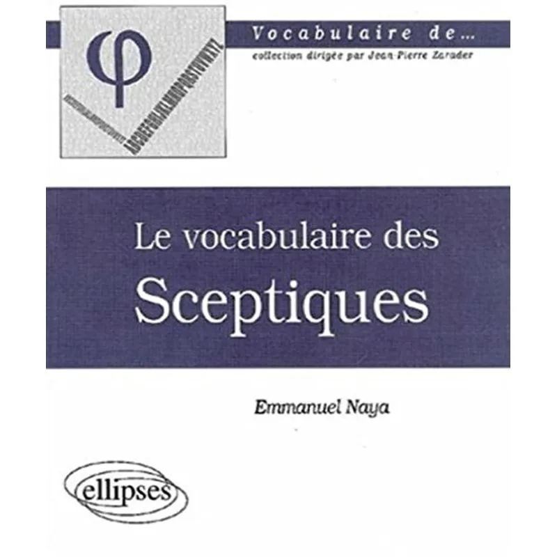 Le Vocabulaire Des Sceptiques