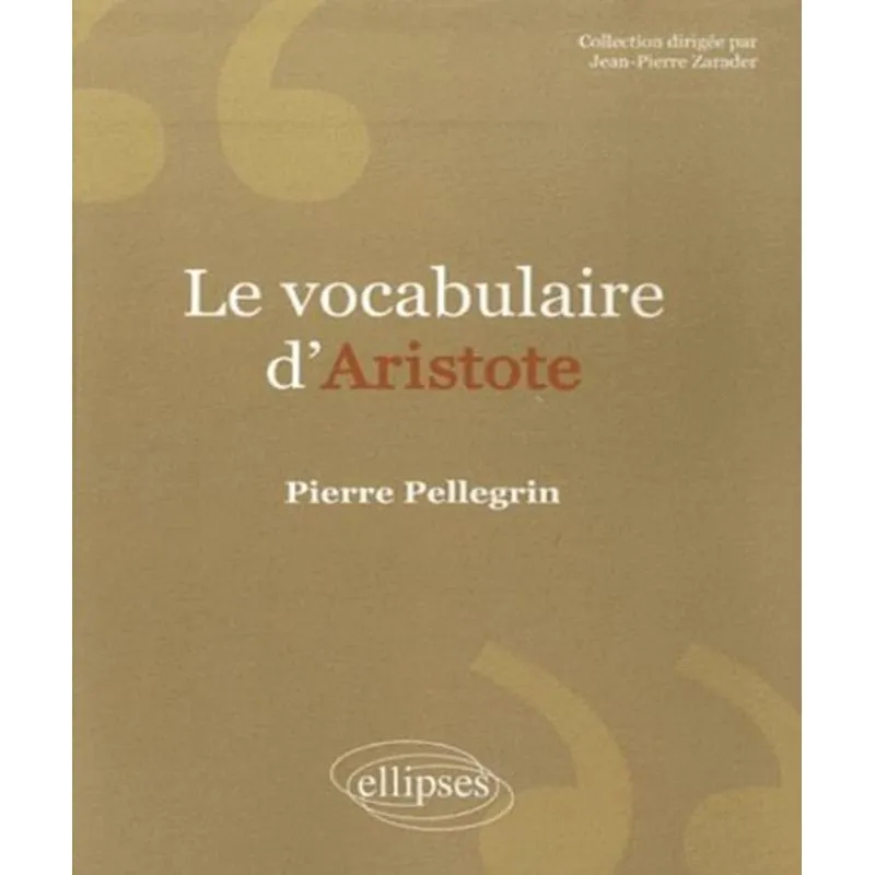 Le Vocabulaire Daristote