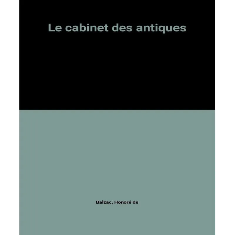 Le Cabinet Des Antiques