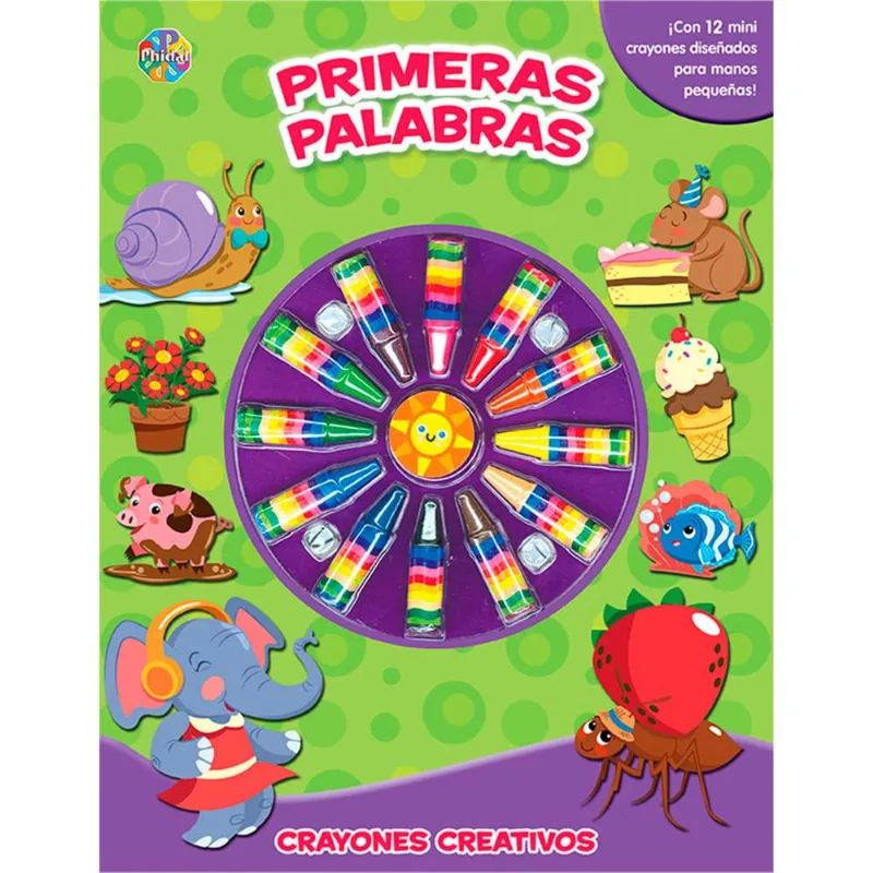 Libro primeras palabras-crayones creativos