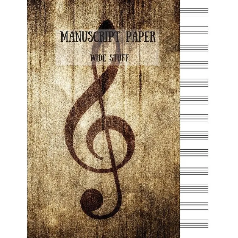 Manuscript Paper - Wide Staff