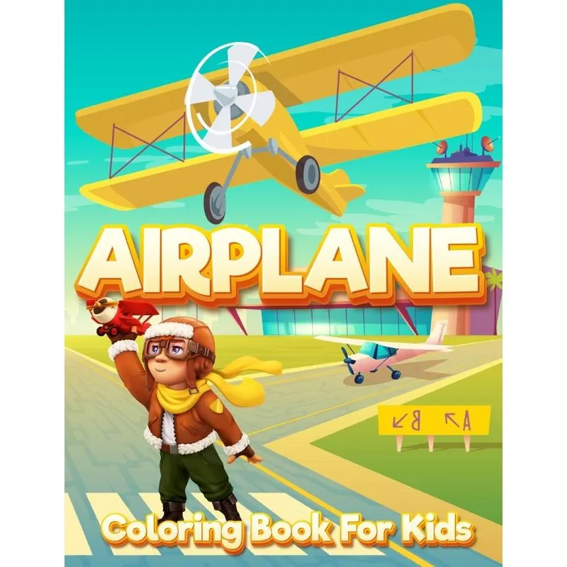 Airplane Coloring Book for Kids