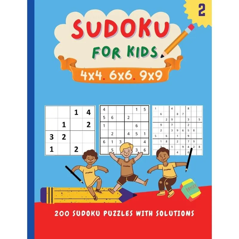 Sudoku for kids 4x4 6x6 9x9
