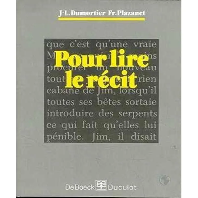 Pour Lire Le Récit