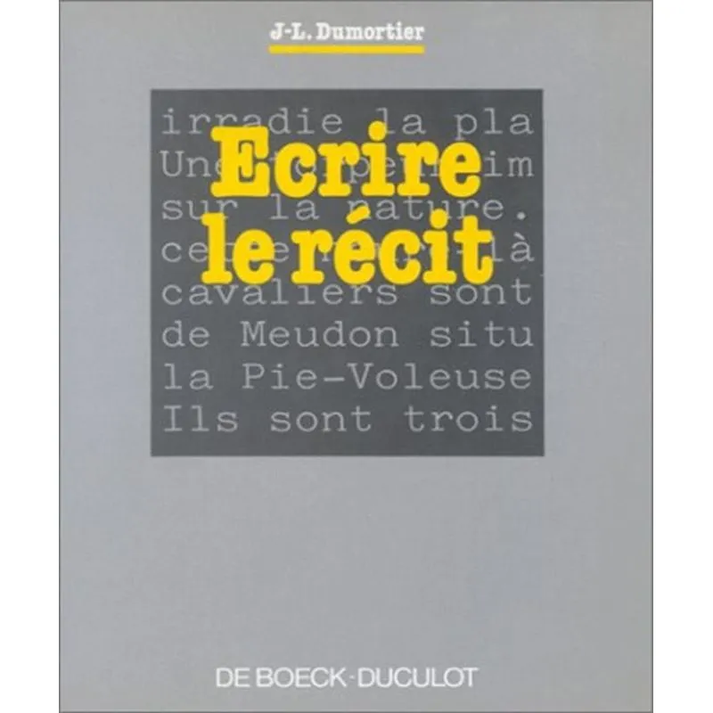 Écrire Le Récit