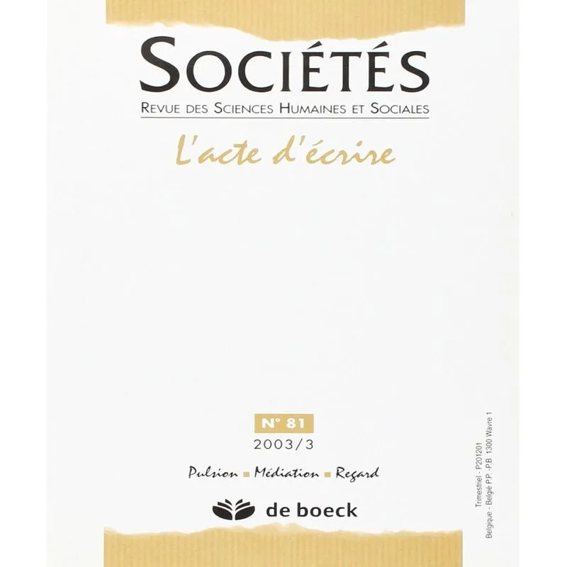 Sociétés N. 81 - Lacte Décrire