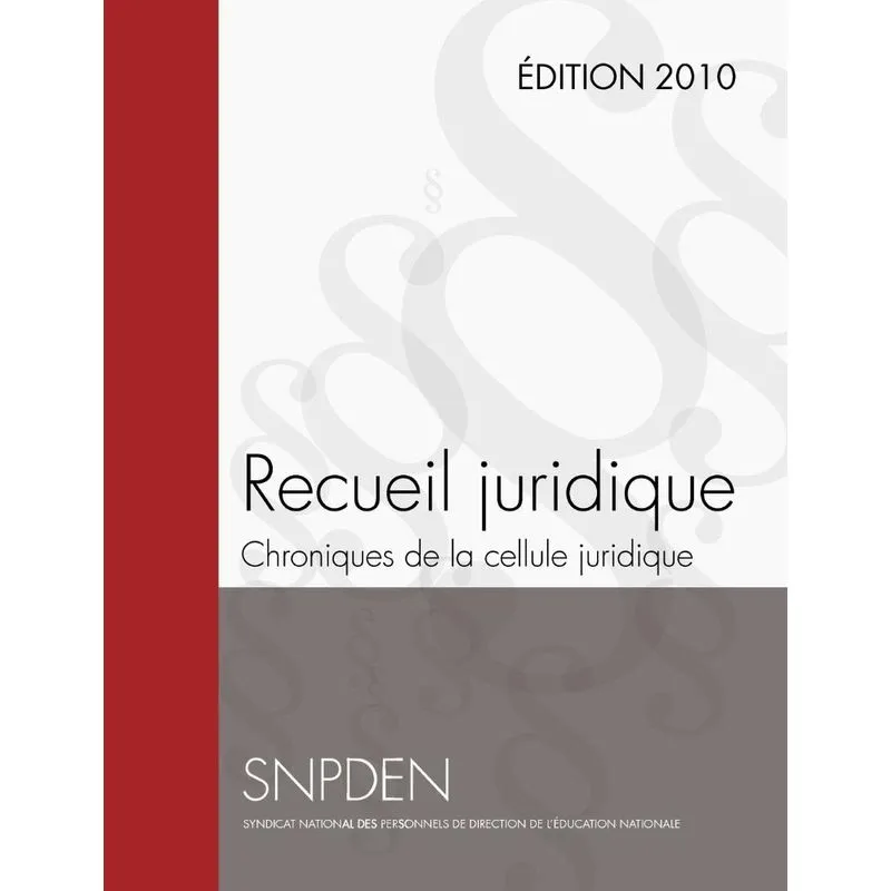 RECUEIL JURIDIQUE