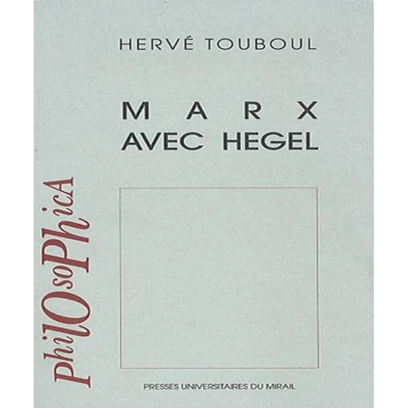 Marx Avec Hegel