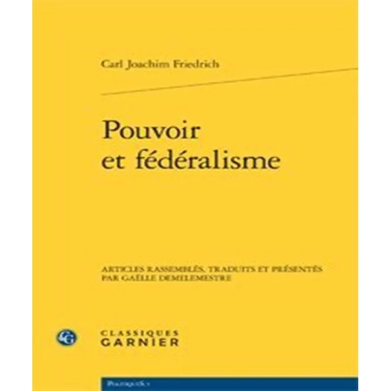 Pouvoir Et Fédéralisme