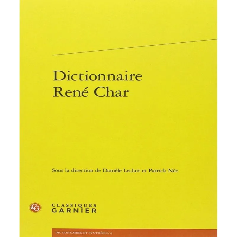 Dictionnaire René Char