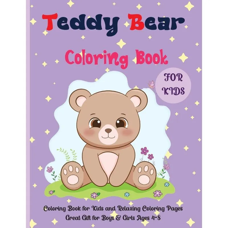 Teddy Bear Coloring Book For Kids