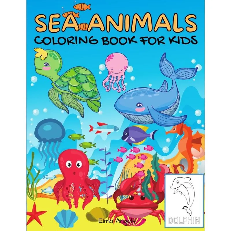 Sea Animals Coloring Book For Kids