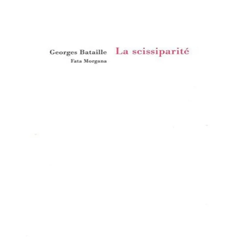 La Scissiparité