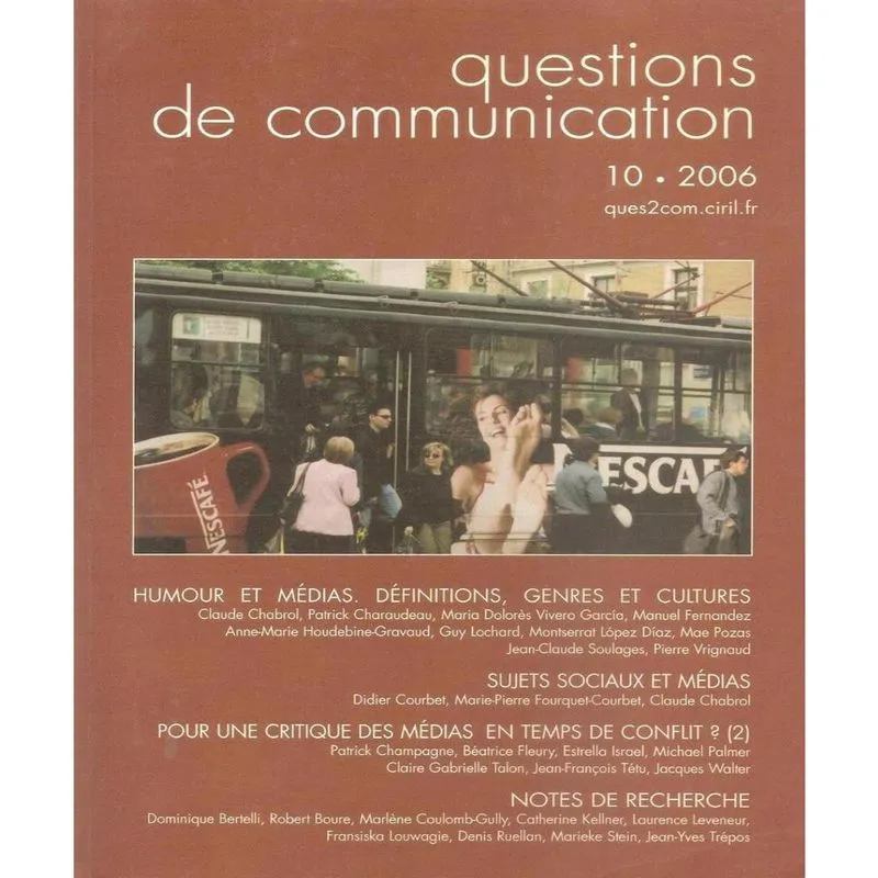 Questions De Communiation 10/2006 - Humour Et Médias