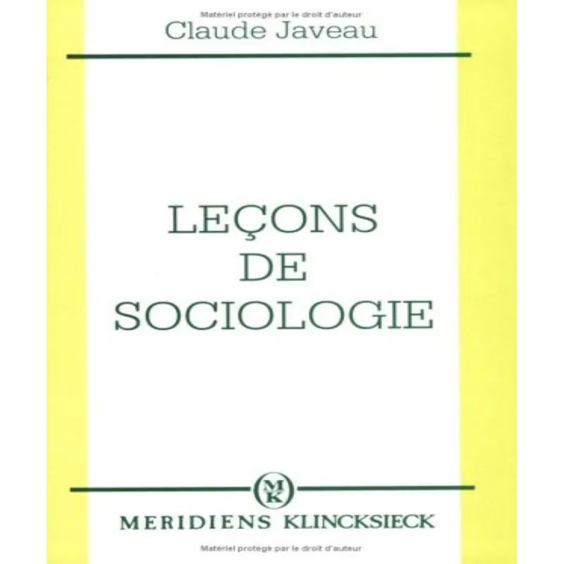 Leçons De Sociologie