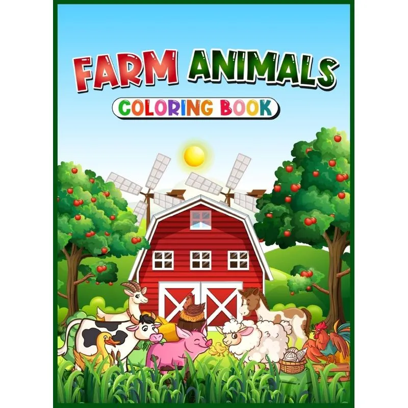 Farm Animals Coloring Book