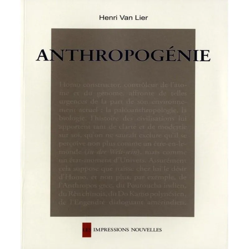 Anthropogénie