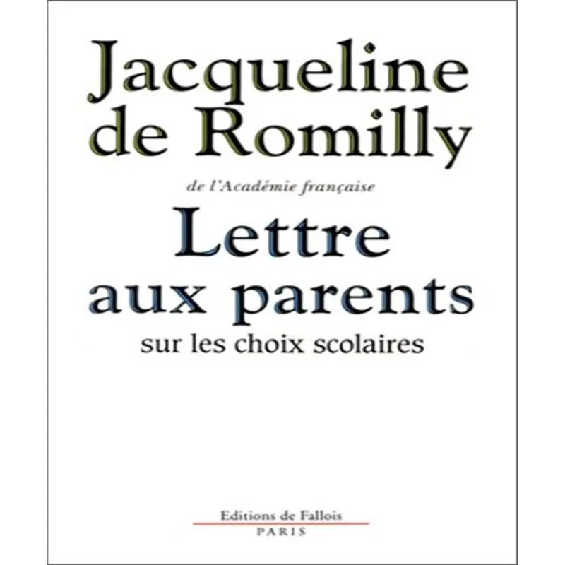 Lettre Aux Parents