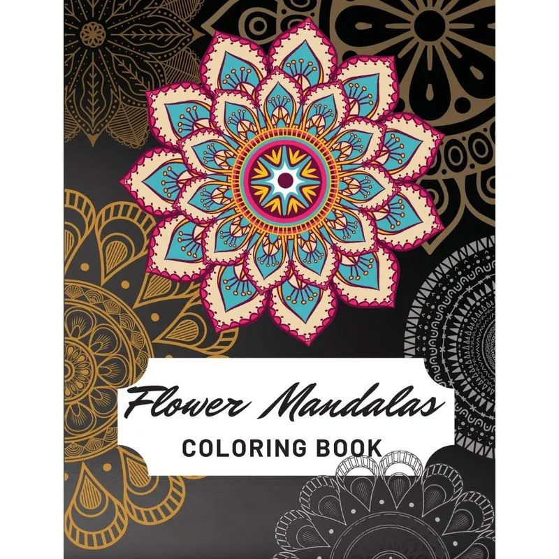 Flower Mandalas Coloring Book
