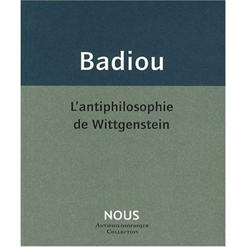 Lantiphilosophie De Wittgenstein