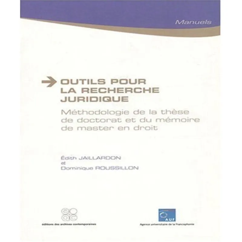 Outils Pour La Recherche Juridique